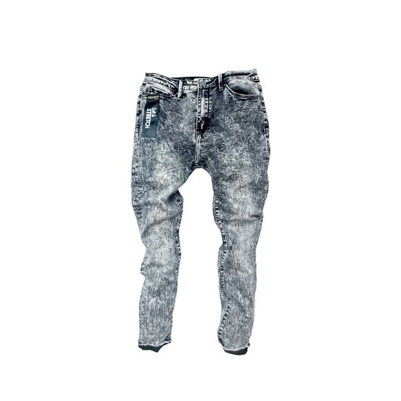 Simple Society Black Acid Wash High-Rise Jeans, Size 9/29 - Picture 3 of 6